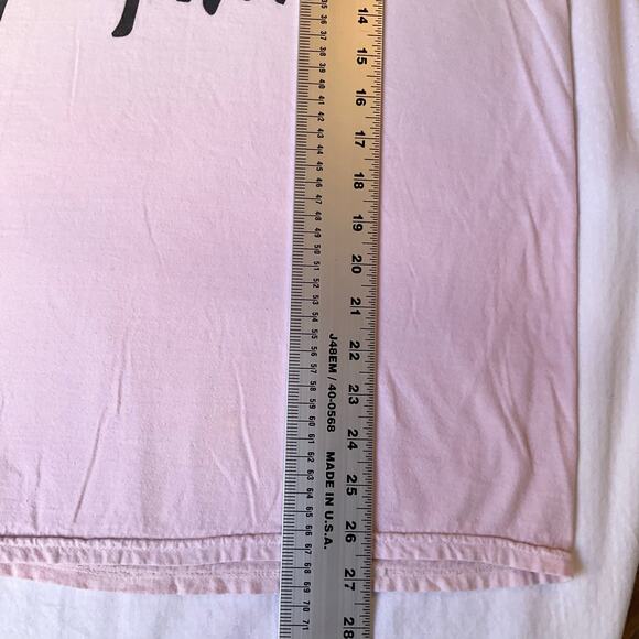 Cold Crush Women T-shirt size 1X Pink Short Sleeve A Lover And Fighter Cancer - Picture 4 of 9